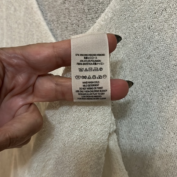 Free People Lightweight Knit V-Neck Cap Sleeves Bohemian Babydoll Coverup Tunic - Picture 5 of 9